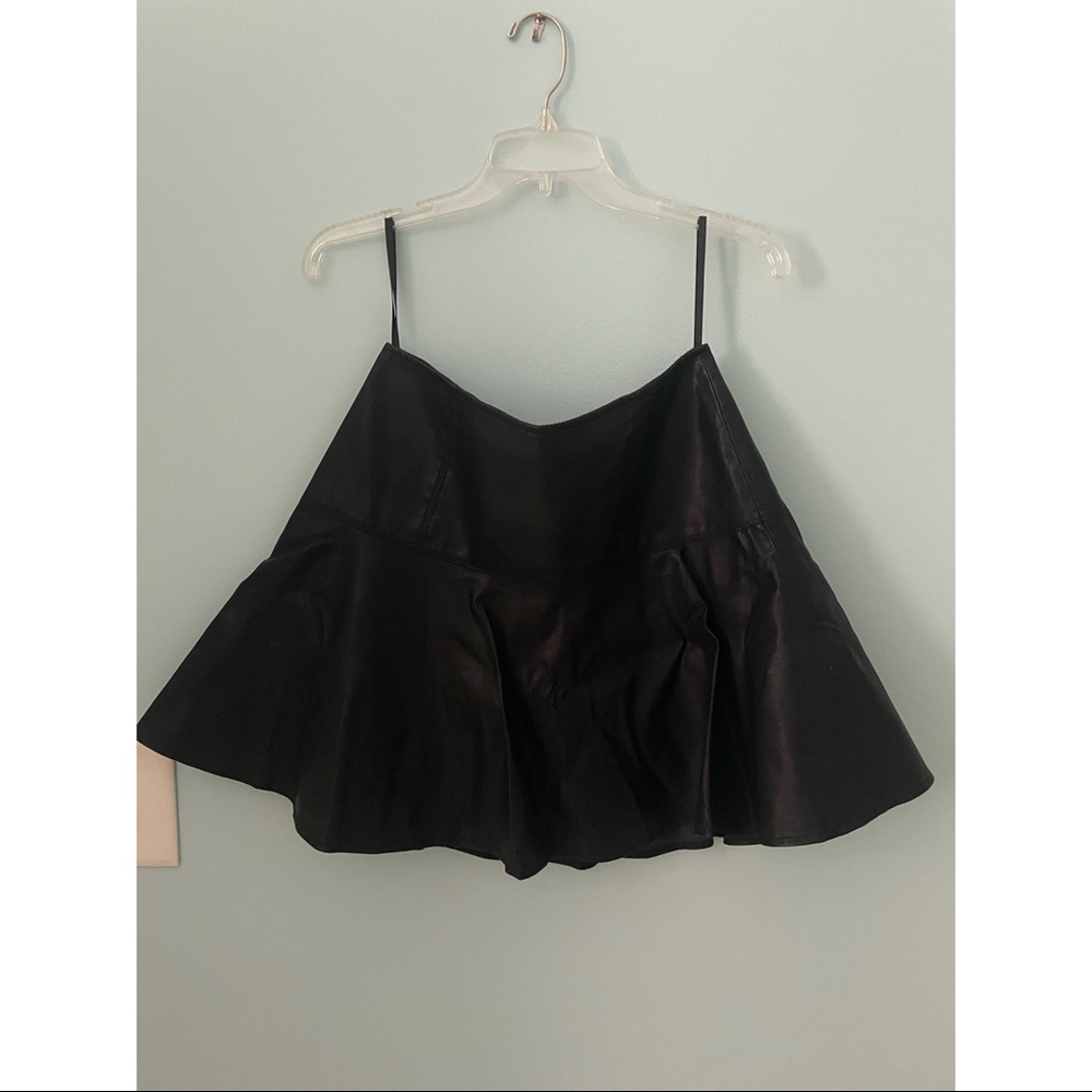 Free People Faux Leather Mini Skirt - Picture 2 of 5